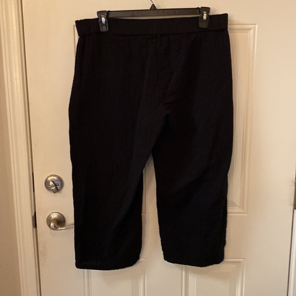 Eileen Fisher Cropped Work/Dress Pants, Large, 100% Organic Cotton, lightweight - Picture 2 of 3